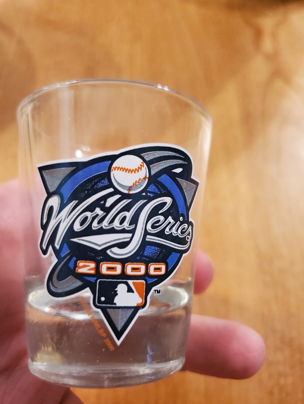 RARE 2000 MLB World Series NY Yankees vs Mets Collectible Shot Glass - Picture 3 of 3